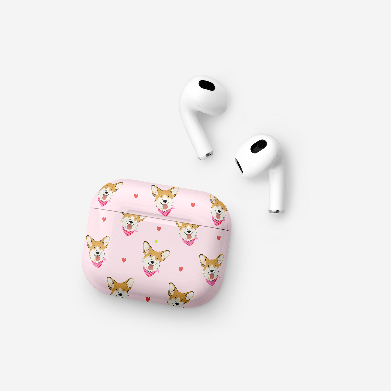 Custom Pet Portrait AirPods Tough Case