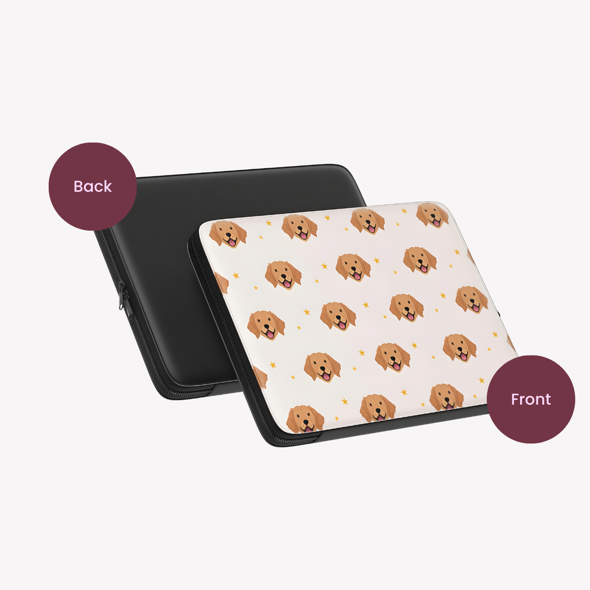 Custom Pet Portrait Laptop Sleeve