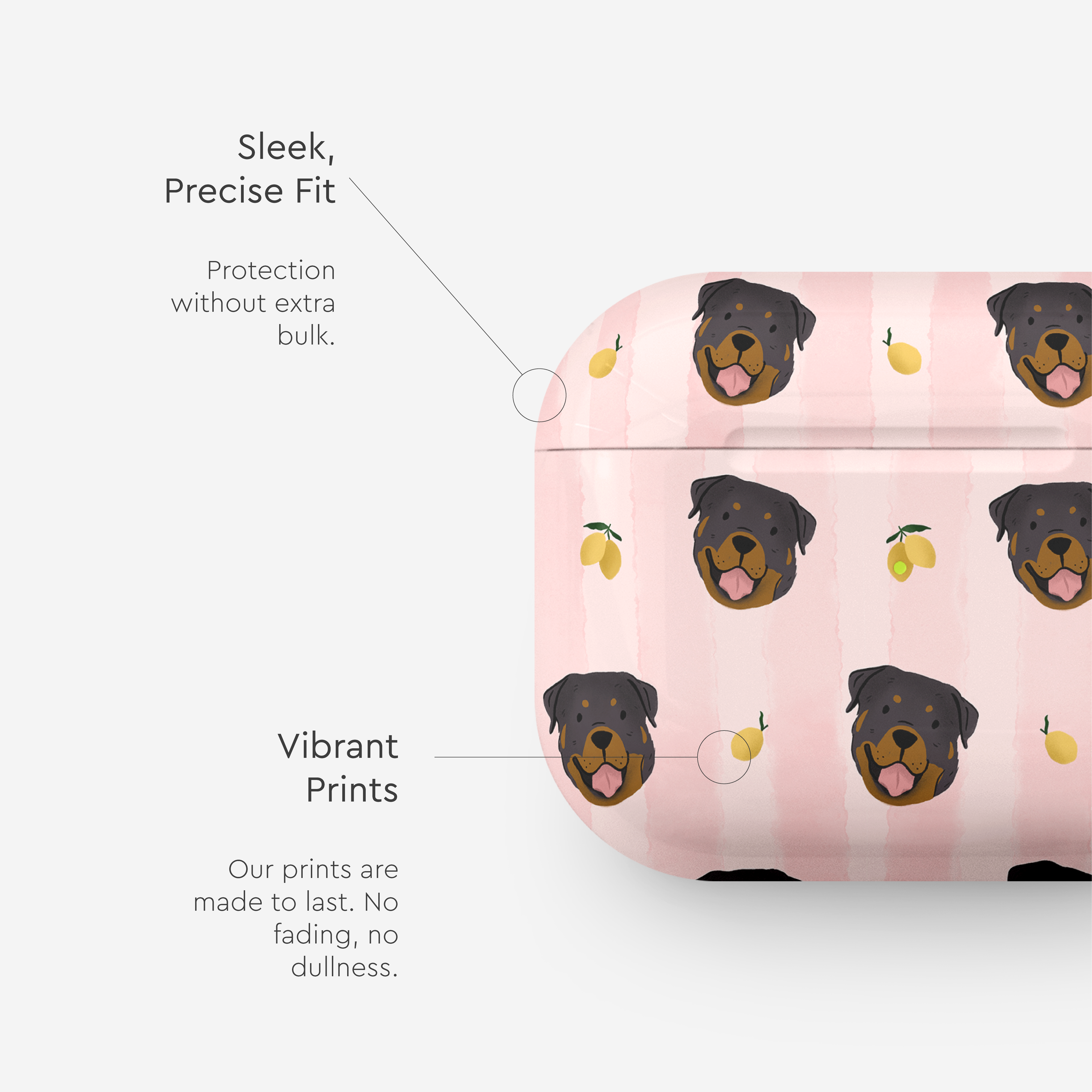 Custom Pet Portrait AirPods Tough Case
