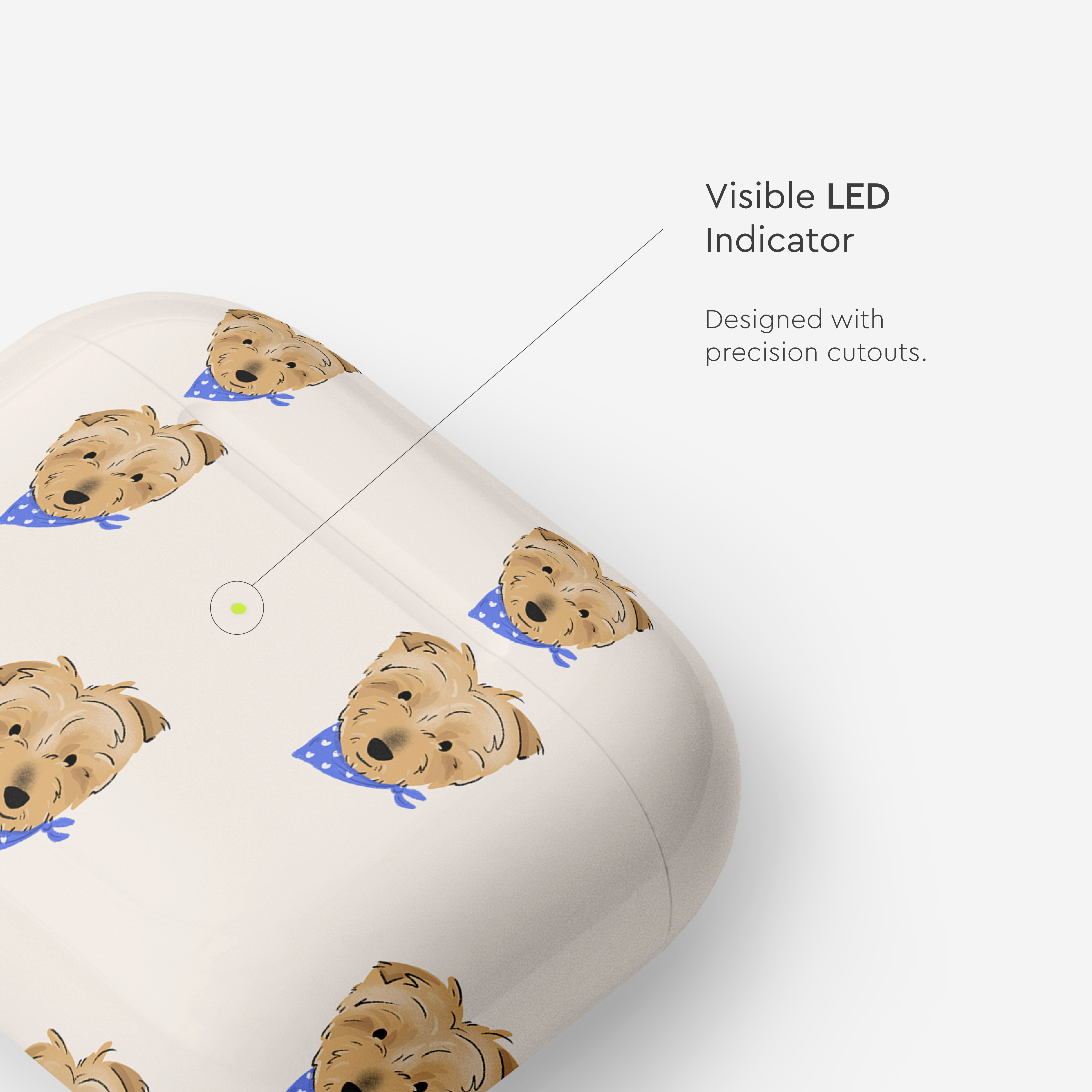 Custom Pet Portrait AirPods Tough Case