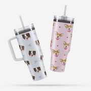 Custom Pet Portrait Leakproof Tumbler