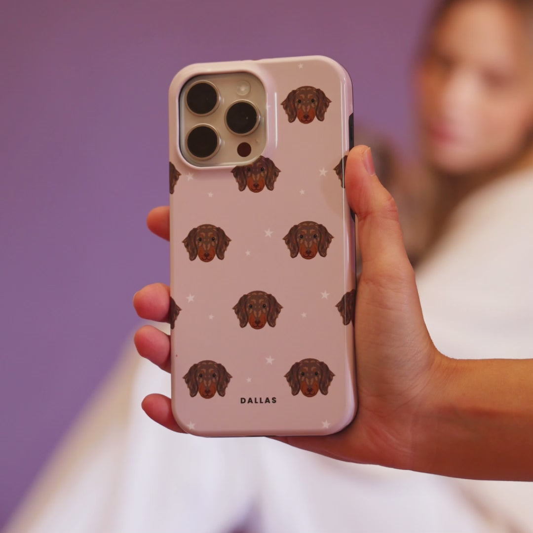 Load video: Custom Pet Portrait Phone Case